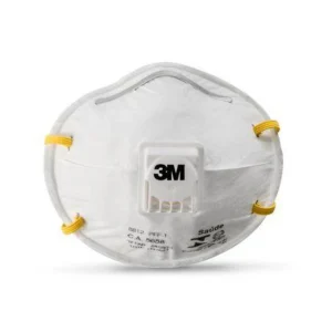 3M — Respirador descartável branco com válvula — modelo visual B
