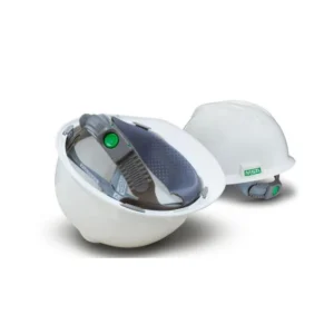 MSA — Capacete branco — modelo visual B / vista interna