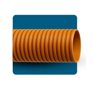 Kanaflex — Tubo corrugado laranja de grande diâmetro — modelo visual E